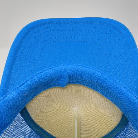 DS Snapback Trucker Hat Blue One Size Adjustable Mesh Back Rope Otto Polyester - Picture 7 of 8